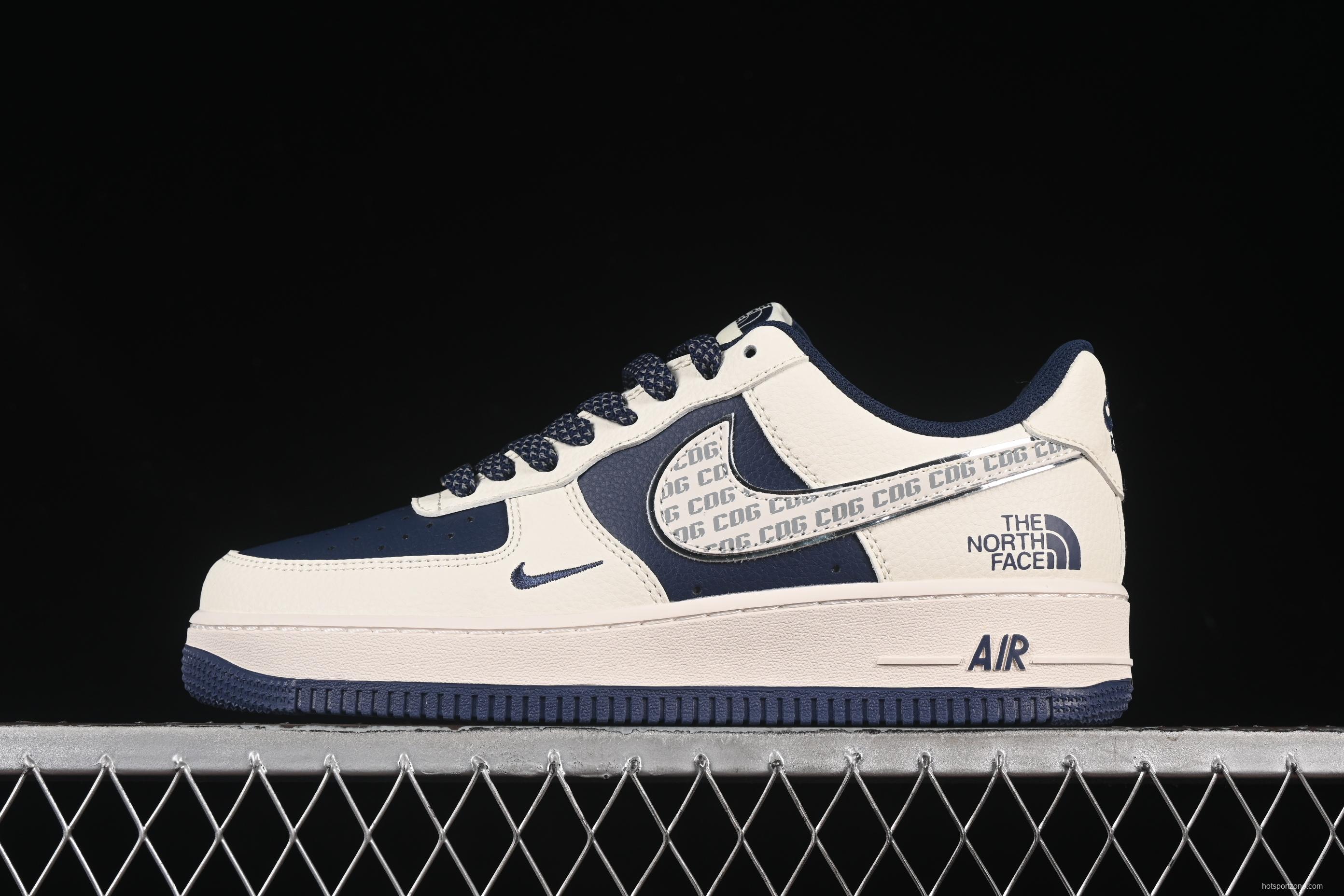 Nike Air Force 1'07 Low The North Face x Comme des Garçons Dark Blue Casual Sneakers - HH7518-075