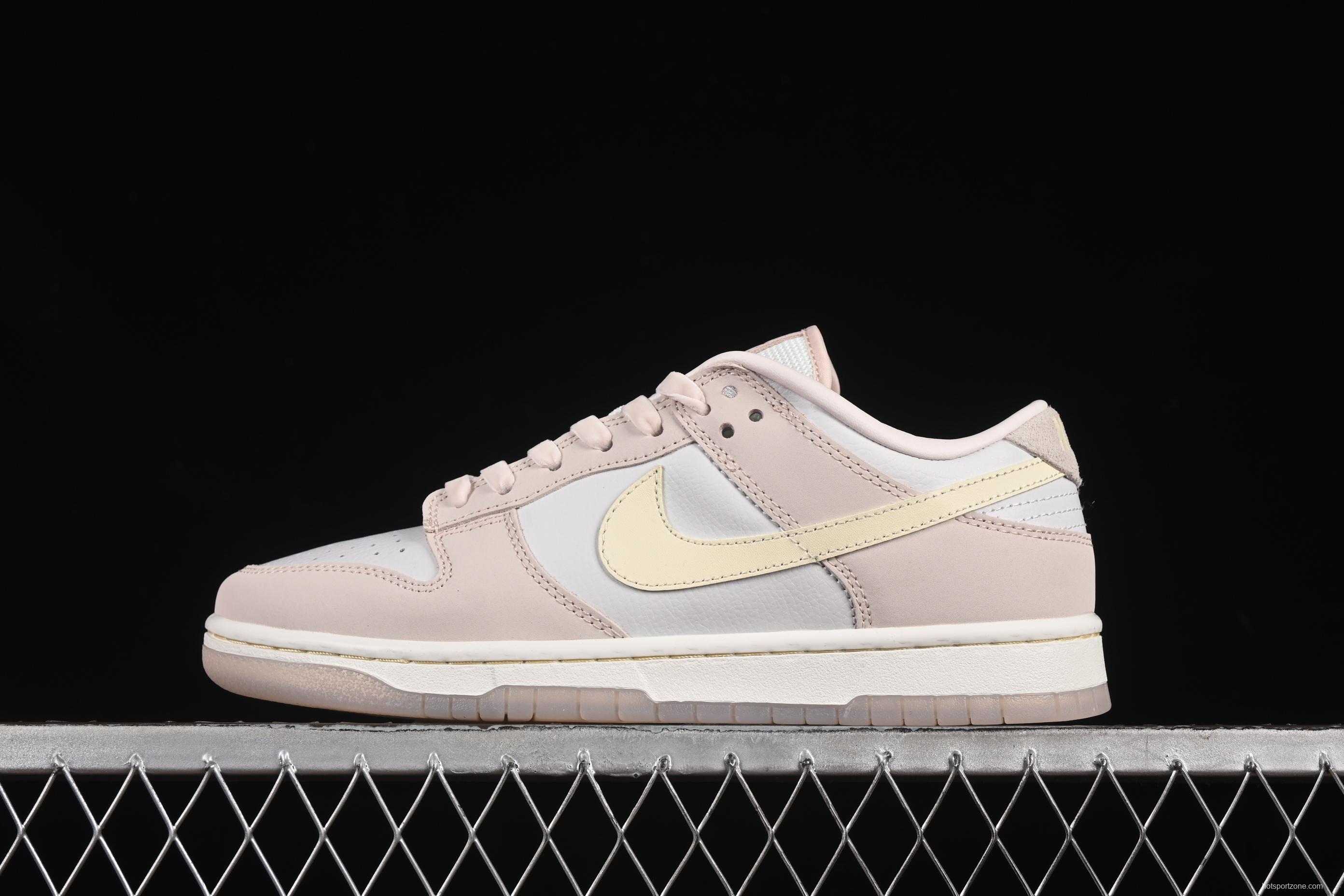 Nike SB Dunk Low White Light Pink SB Low-Top Casual Skate Shoes - FB7901-601