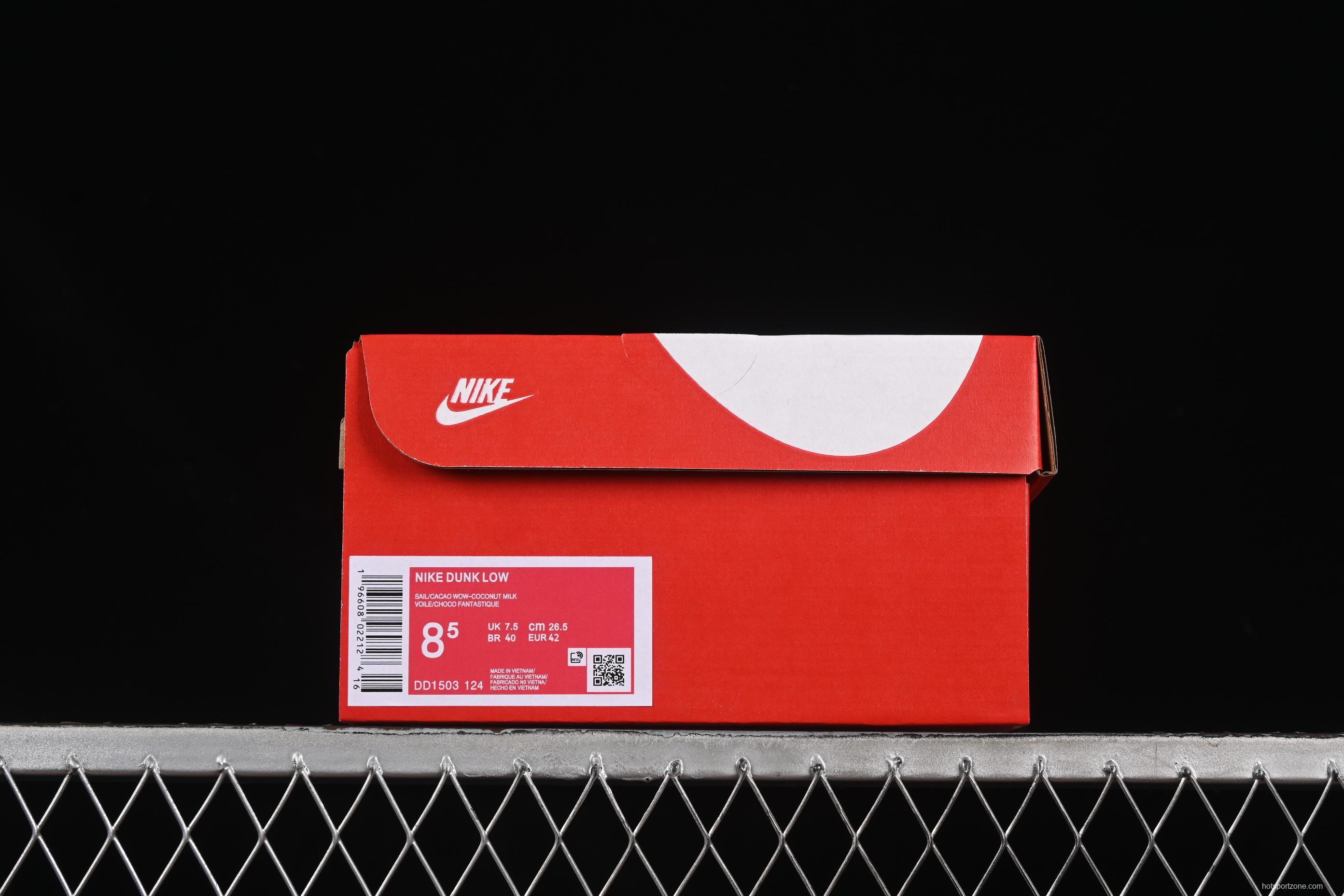 Nike Dunk Low Retro Casual Sneakers in Brown and Sail with Panda Mischief CNY Snake Year Design - DD1503-124