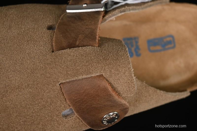 Birkenstock Arizona Soft Footbed Sandals with Suede Leather and Lambswool Lining - G.D4