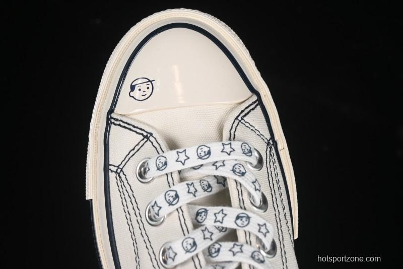 Converse Noritake x Chuck Taylor All Star 1970s Low Top Canvas Sneakers with Hand-Drawn Elements - A15788C