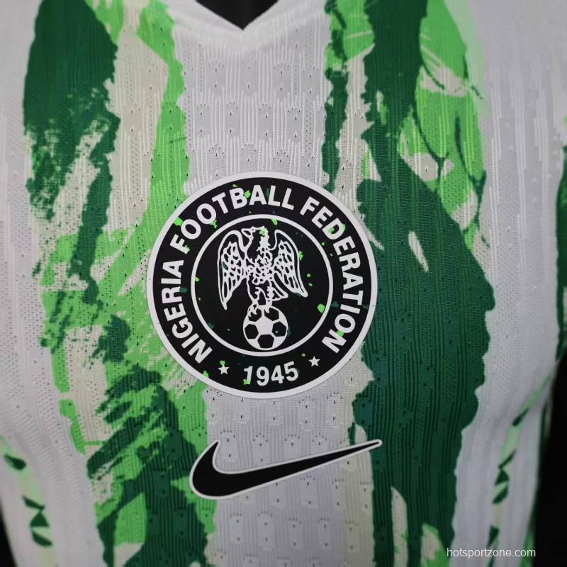 Player Version 2025 Nigeria Green/White Jersey
