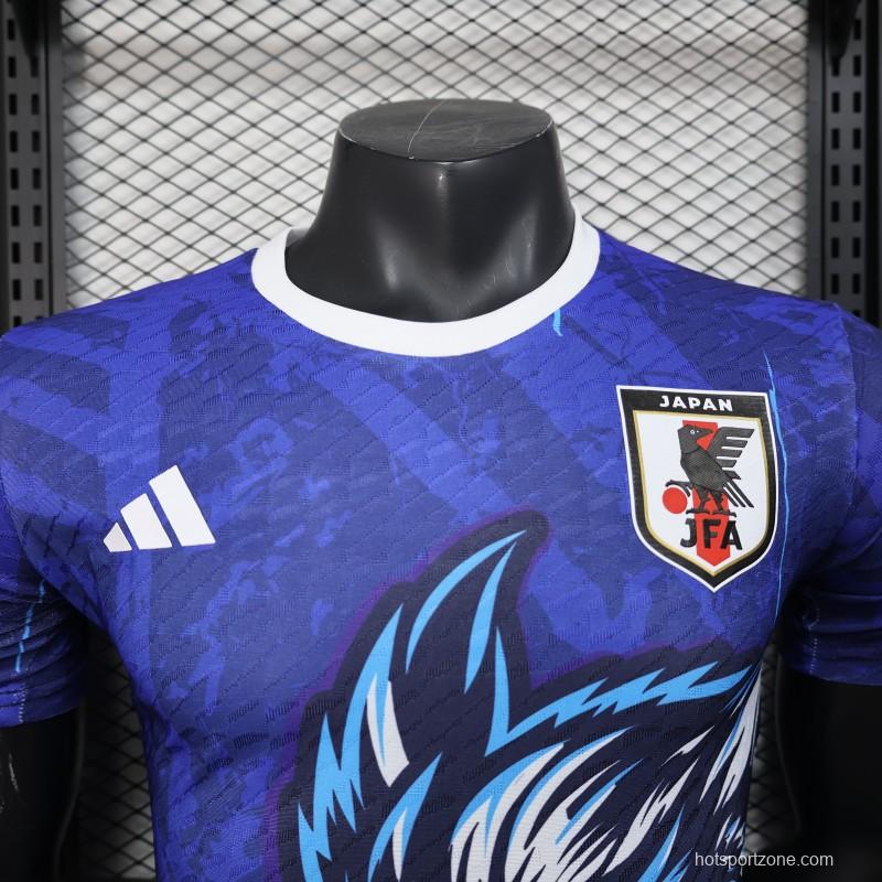 Player Version 2025 Japan Blue Jersey with Owl Design