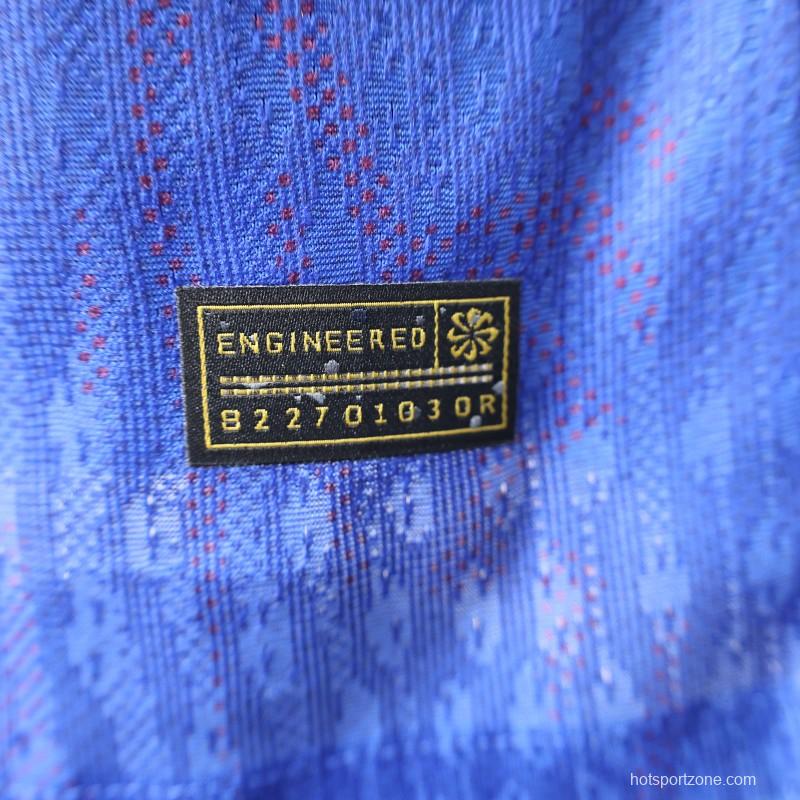 Player Version 25/26 Barcelona Blue with Red Pattern Jersey