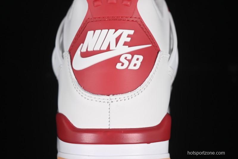 Nike SB x Air Jordan 4 OG "Varsity Red" Retro Basketball Shoes - DR5415-106