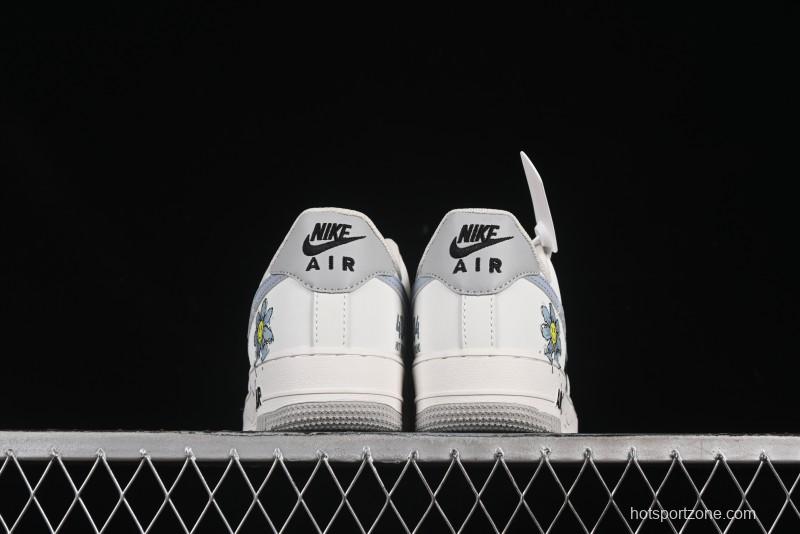 Nike Air Force 1'07 Low "Little Blue Flower" Casual Sneakers - FB1893-888