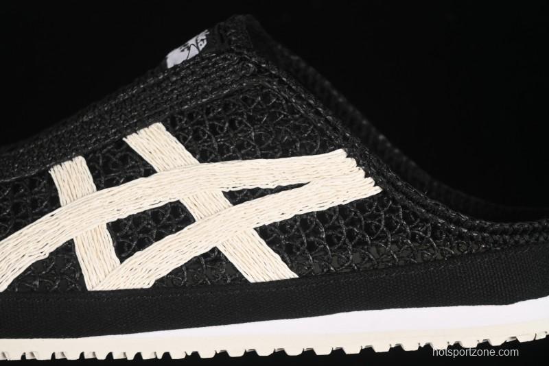 Onitsuka Tiger Mexico 66 Sabot Slip-On Shoes with Breathable Mesh Upper - 1183C123-001