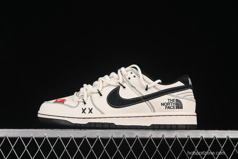 Nike SB Dunk Low The North Face Collaboration Anniversary Edition Customized Casual Skate Shoes - YX5066-286