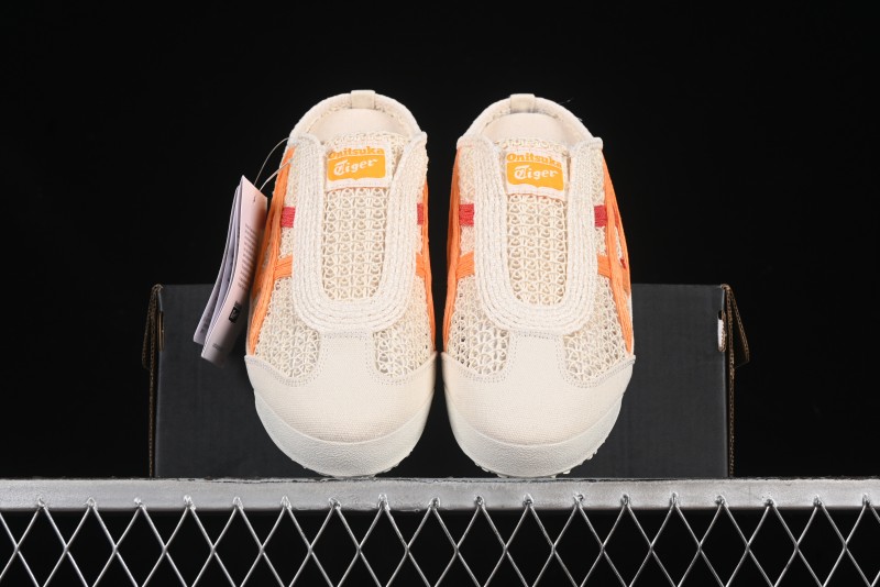 Onitsuka Tiger Mexico 66 Sabot Slip-On Sneakers with Breathable Mesh Upper - 1183A707-106