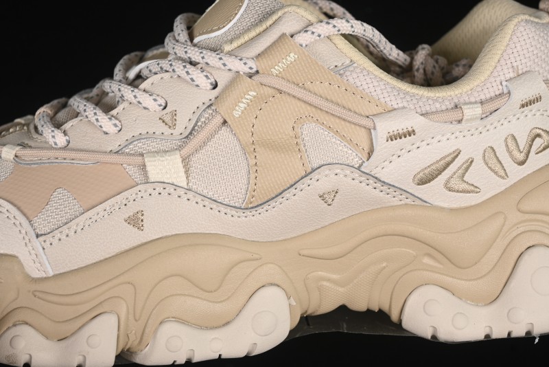 Fila Heritage Fluid Cat Paw 5.0 Retro Dad Shoes with Lace-Up Design - F12M412105FOS