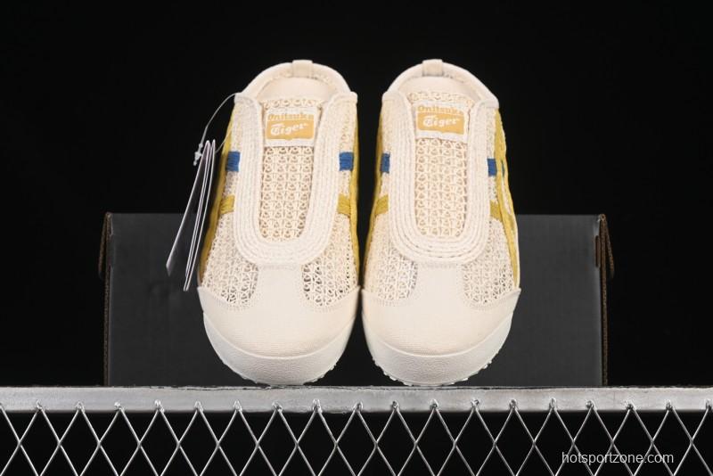 Onitsuka Tiger Mexico 66 Sabot Slip-On Shoes with Breathable Mesh Upper - 1183C123-104