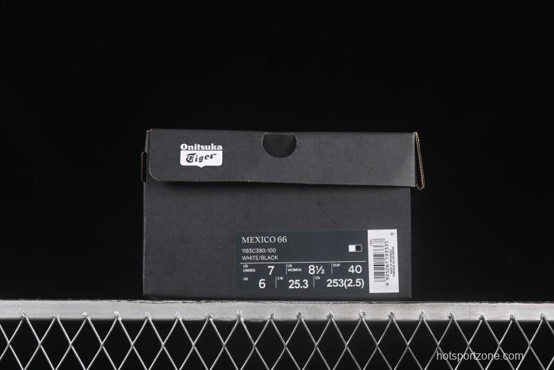 Onitsuka Tiger Mexico 66 Low-Top Leather Sneakers for Casual Running - 1183C380-100