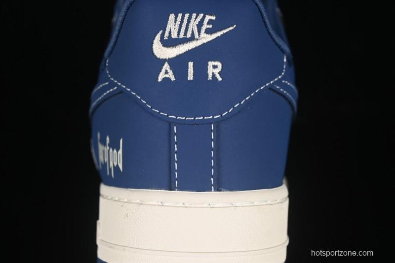 Nike Air Force 1'07 Low FOG Collaboration Beige Blue Ripple Casual Sneakers - KK1988-079