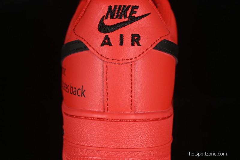 Nike Air Force 1'07 Low Watermelon Red Casual Sneakers with Full-Length Air Cushion - FD7039-600