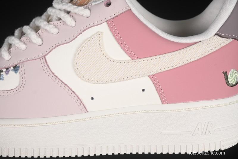 Nike Air Force 1'07 Low Casual Sneakers with Full-Length Air Cushion - IB8874-111