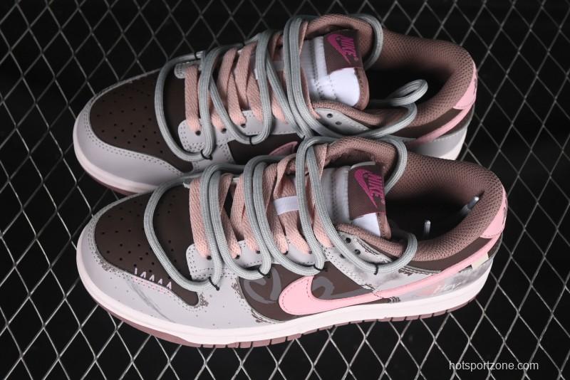 Nike Dunk Low Koala Party Pink Dream Deconstructed Low-Top Casual Sneakers - FZ3611-208