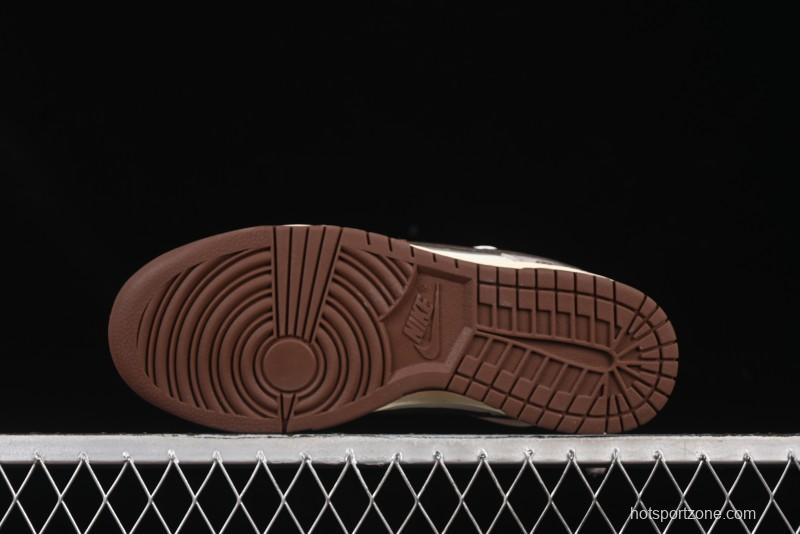 Nike Dunk Low Koala Party Distressed Grid Low-Top Casual Skate Shoes - DD1503-124