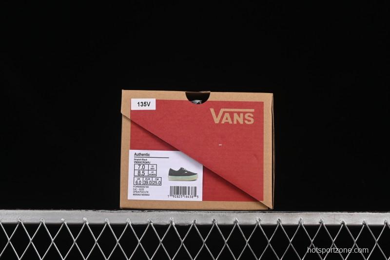 Vans Premium Authentic Suede Retro Sneakers with Translucent Rubber Sole - VN000CRQ6RJ