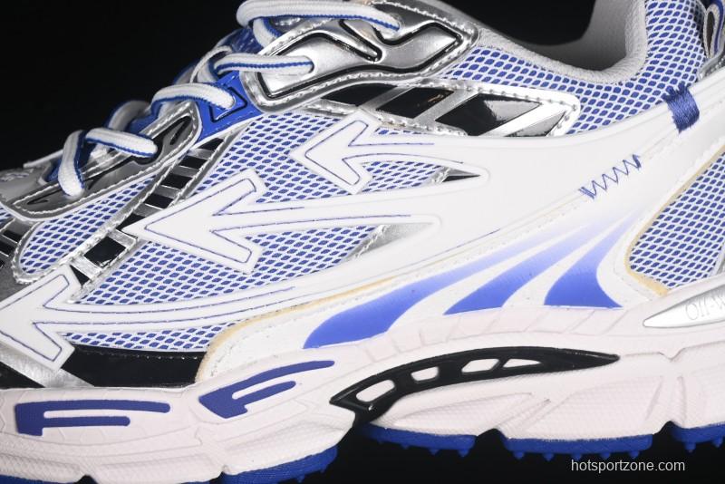 Off-White Be Right Low-Top Lifestyle Sneakers in White Blue - X.E5