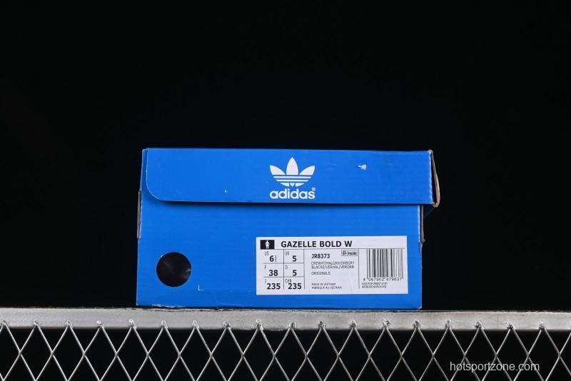 Adidas Originals Gazelle Bold JR8373 Collaboration Low-Top Sneakers with Thick Sole for Slip Resistance and Durability - JR8373