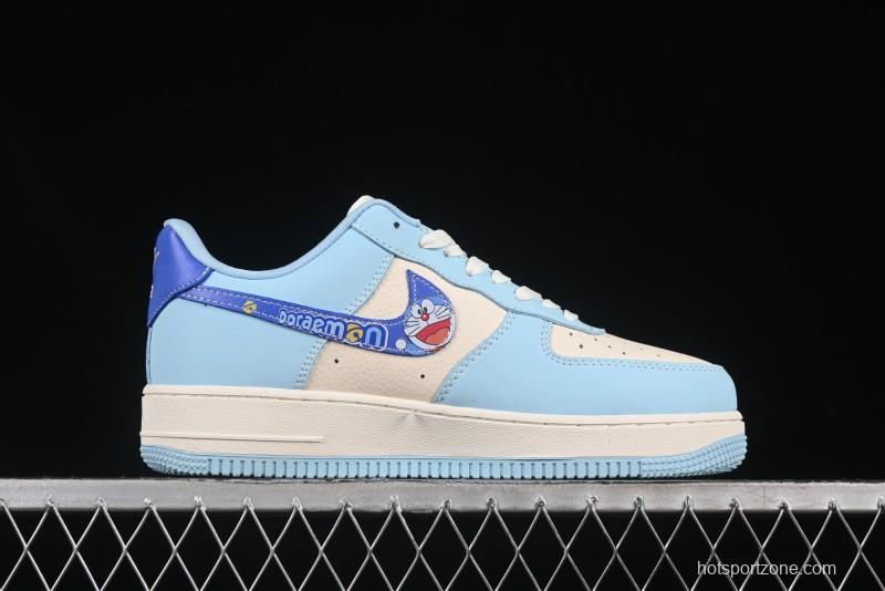 Nike Air Force 1'07 Low Doraemon Casual Sneakers with Full-Length Air Cushion - DF0188-059
