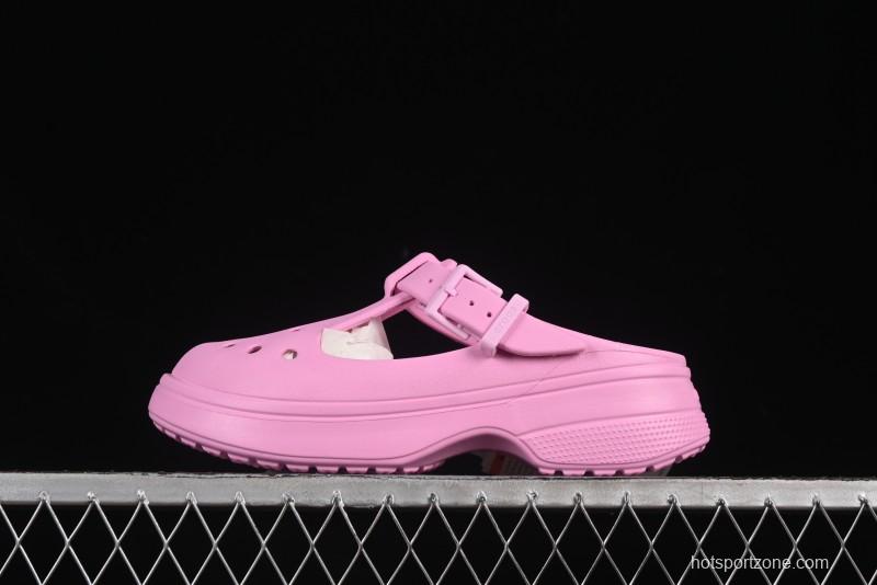 Crocs Mary Jane Classic Simple Casual Beach Clog Sandals - B.D4