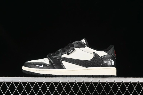 Nike Air Jordan 1 Low AJ1 The North Face Collaboration High-End Custom Retro Basketball Shoes - XZ5749-007