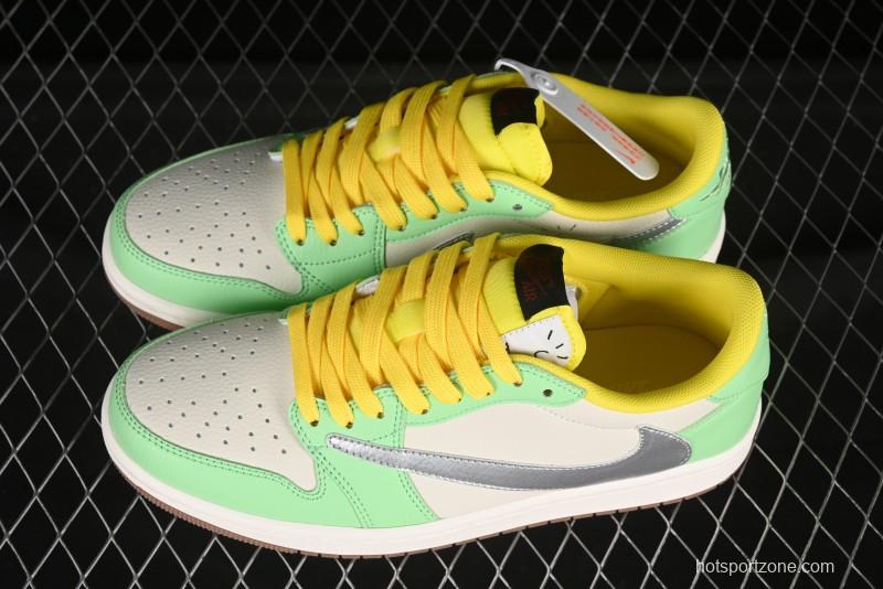 Nike Travis Scott x Fragment Design x Air Jordan 1 Low OG SP Casual Sneakers - DN6901-092