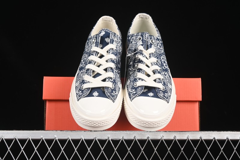 Converse Chuck 1970s Low Top Casual Sneakers with Paisley Pattern - A15751C