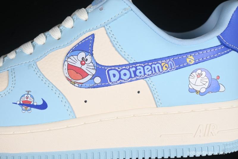 Nike Air Force 1'07 Low Doraemon Casual Sneakers with Full-Length Air Cushion - DF0188-059