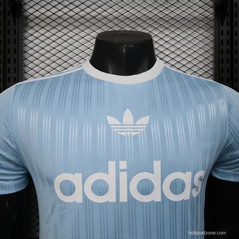 Player Version 2025 Adidas Original Light Blue T-Shirt
