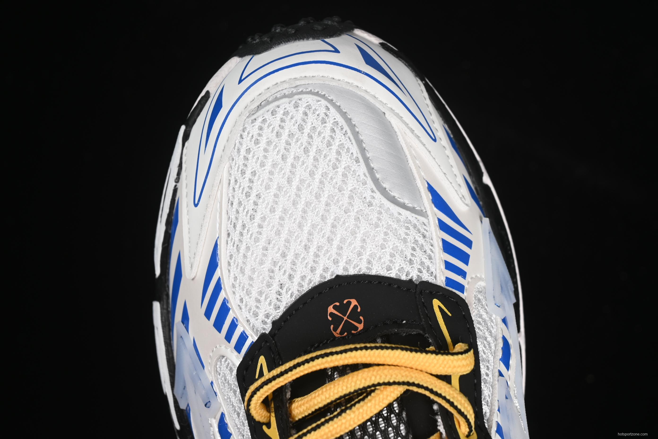 Off-White Be Right Low-Top Lifestyle Sneakers in White Blue - C.D4