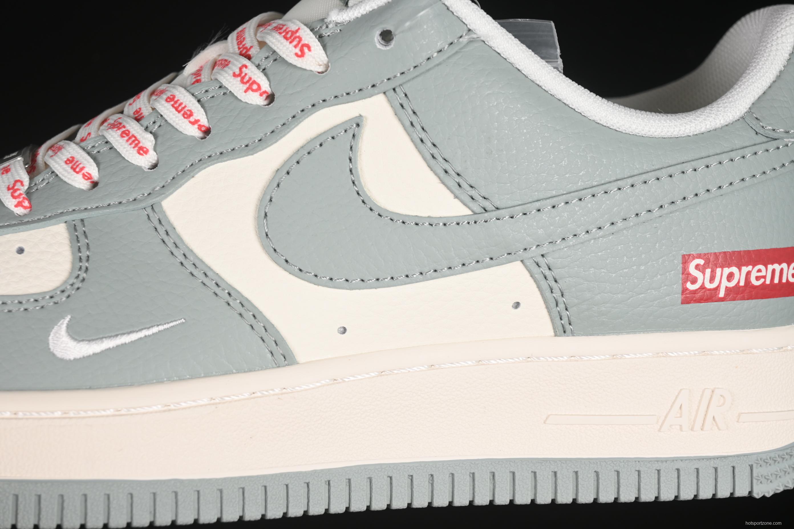 Nike Air Force 1 '07 Low Supreme Collaboration Shoes in Grey - ZH2598-319