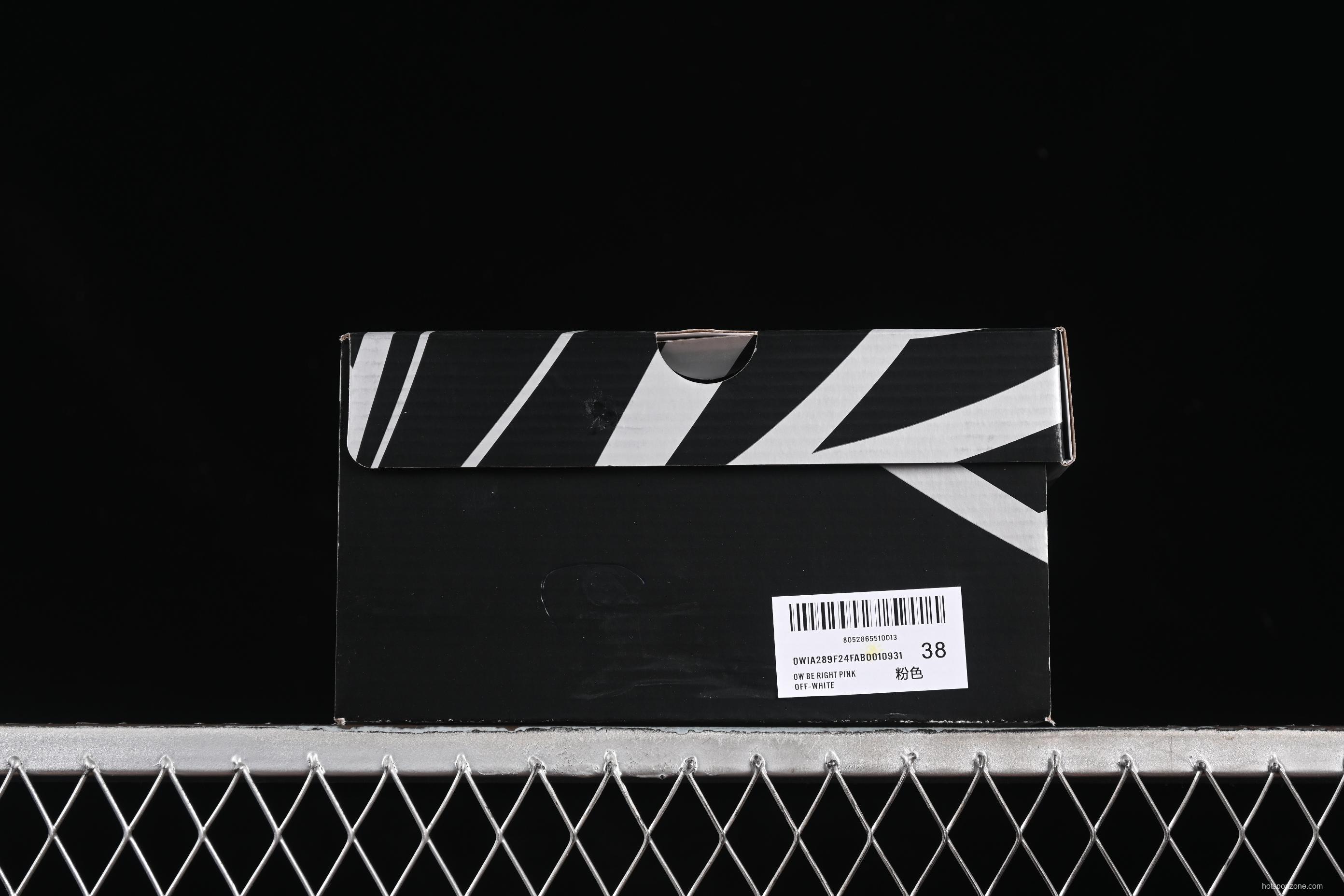 Off-White Be Right Low-Top Lifestyle Sneakers in Silver Pink - C.D4