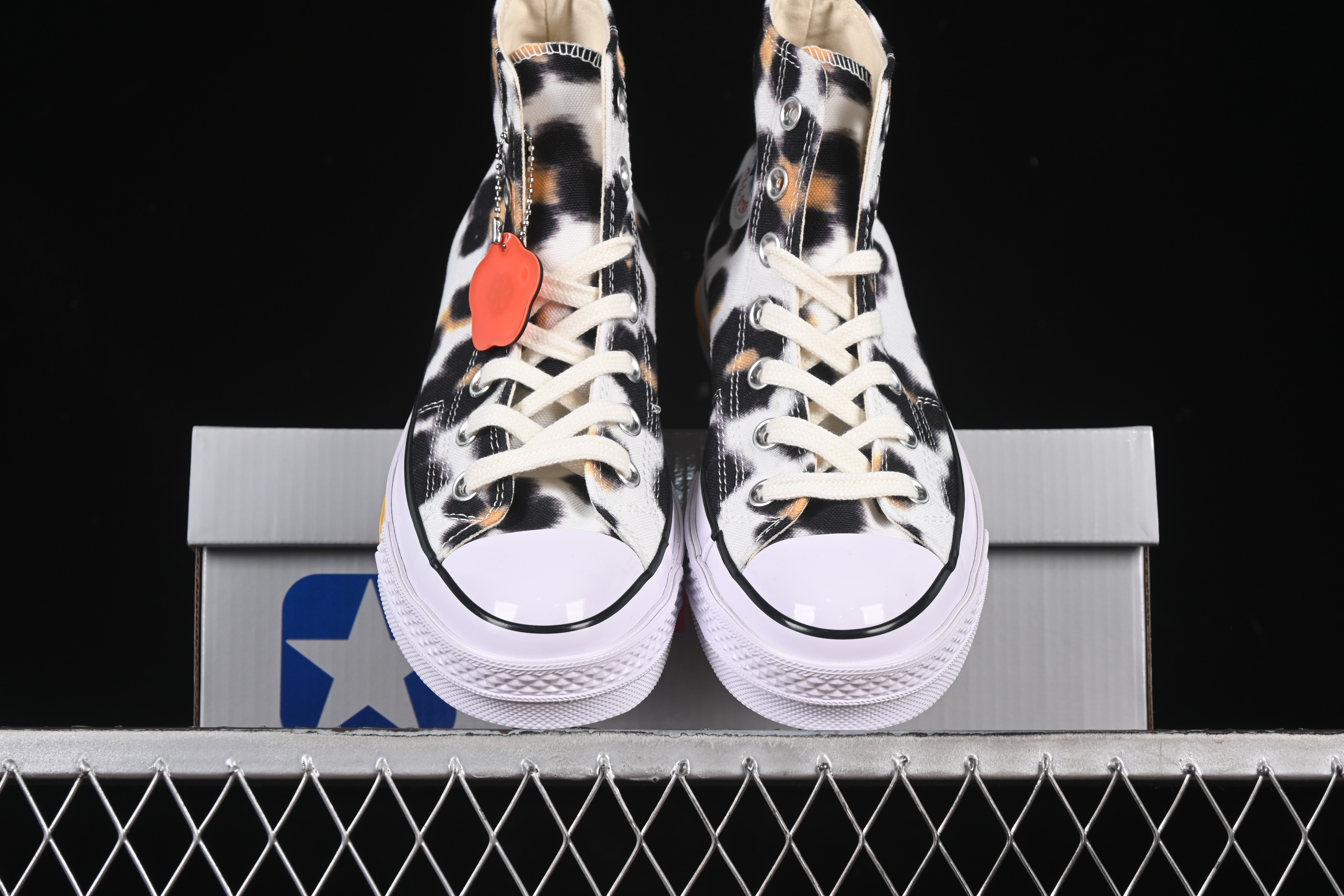Kenzo Chuck Taylor Ox Hana Leopard Cypress High Top Sneakers - A14788C