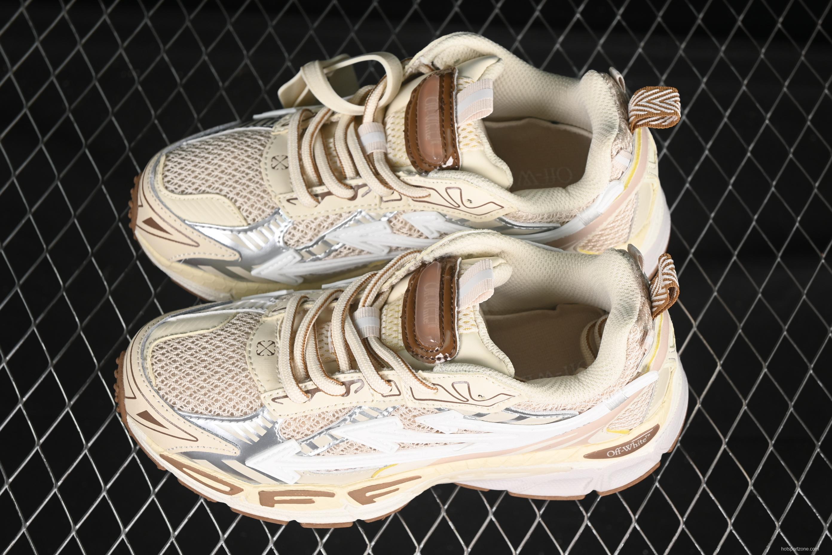 Off-White Be Right Low-Top Lifestyle Sneakers in Beige - C.D4