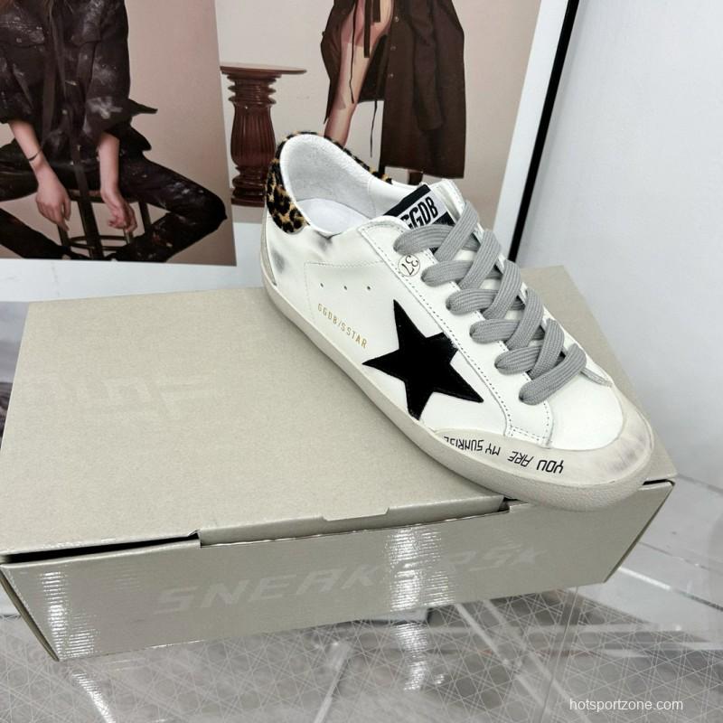 2025 Women GGDB White Black Leather Sneakers LY00360