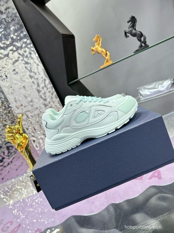 2024 Unisex Dior Stone Island Mint White Mesh B30 Sneakers MJ00330