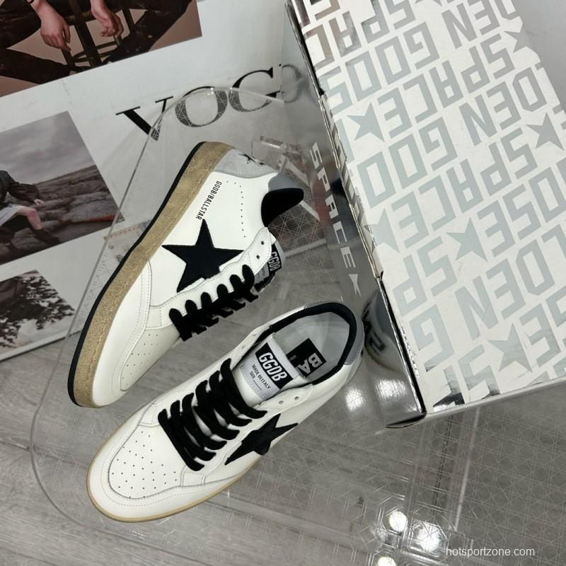 2024 Unisex GGDB White Black Leather Sneakers MJ00260