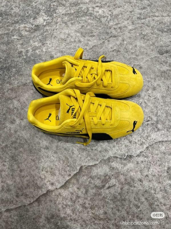 2025 Women Puma Yellow Suede Sneakers KFY00260