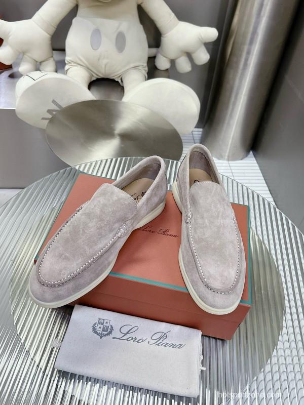 2024 Unisex Le Parmentier Beige Suede Loafers MJ00270