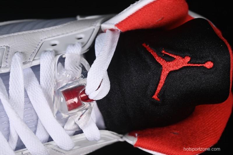 Nike Air Jordan 5 Retro Fire Red Black Tongue Basketball Shoes - HQ7978-101