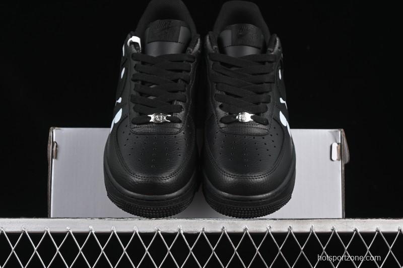 Nike Comme Des Garcons Air Force 1 Low Casual Sneakers with Full-Length Air Cushion - IB9949-001