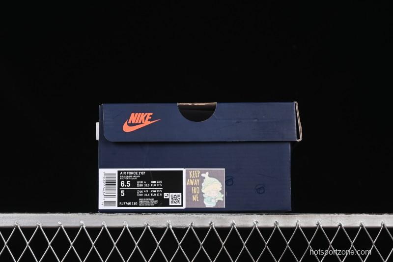 Nike Air Force 1'07 Low Bubble Mart Dimoo Casual Sneakers - FJ7740-110