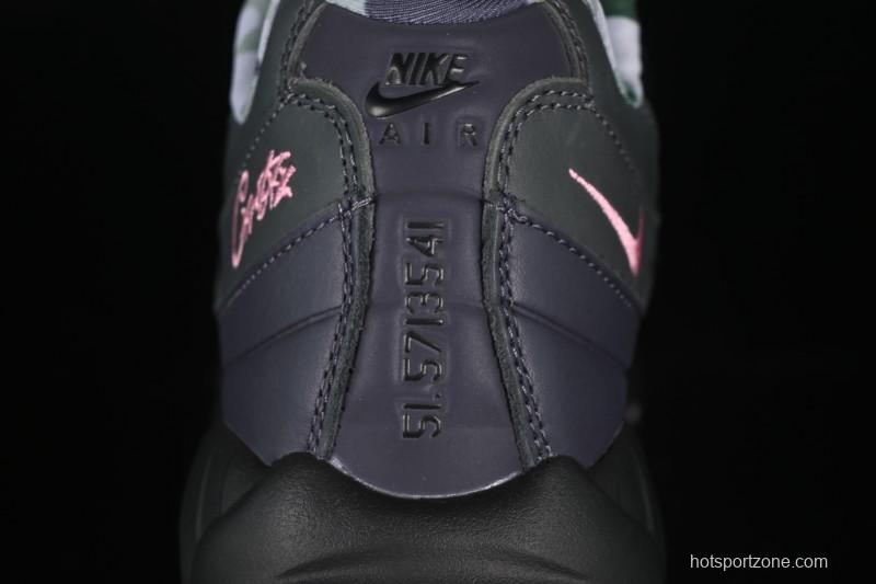 Nike Air Max 95 Retro Cushioned Running Shoes with Air-Sole Unit - FB2709-001