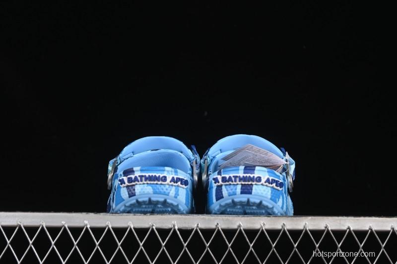 Bape x Crocs Classic Clog Camouflage Print Comfortable Versatile Clogs - B.D4