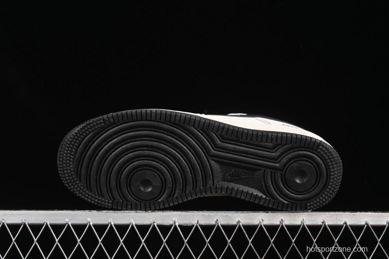 Nike Balenciaga Air Force 1'07 Low Collaboration Triple Swoosh Beige Black Casual Shoes - FR0538-090