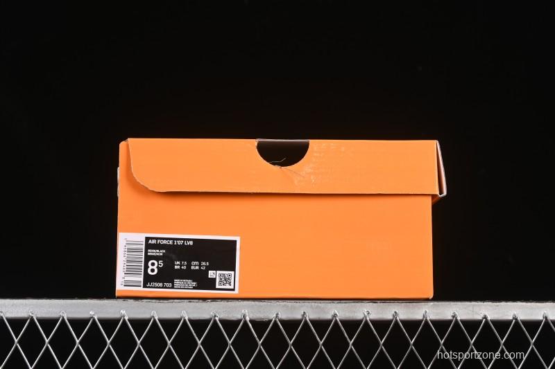 Nike Air Force 1 '07 Low LV Collaboration Black Gold Casual Sneakers - JJ2508-703