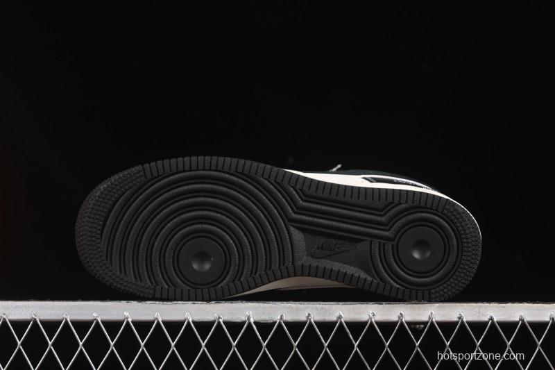 Nike Air Force 1 '07 Low LV Collaboration Black Leather Casual Sneakers - YX5066-349