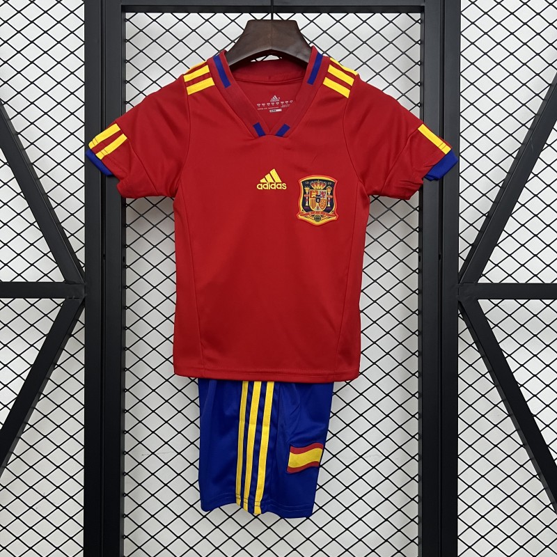 Retro 2010 Kids Spain Home Size 16-28 Jersey